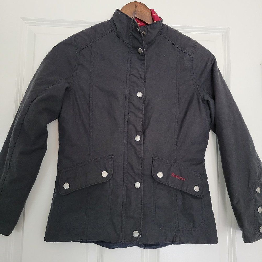 Barbour Black Youth/Child Coat Jacket sz 10/11 L